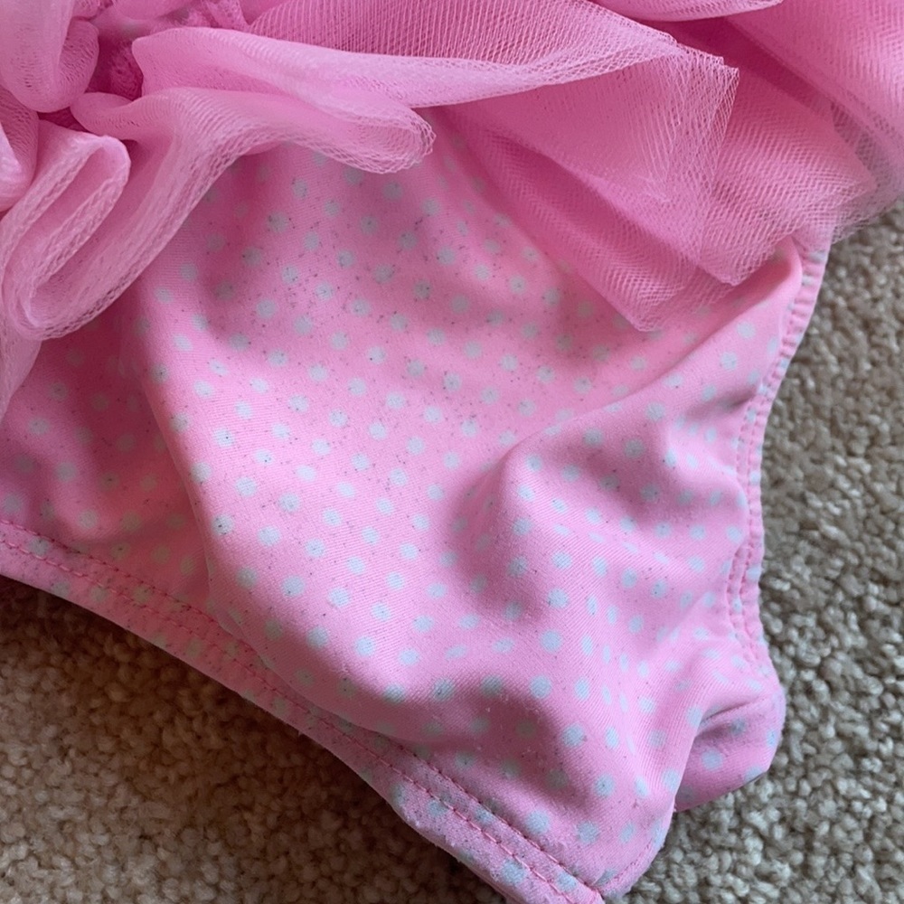 🦋FREE SHIP $50🦋 Pink Ruffled Bathing 18-24 - Picture 6 of 9